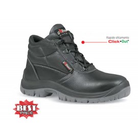 SCARPA ALTA PELLE NERA SAFE UPOWER - N°45