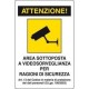 CARTELLO "AREA SOTTOPOSTA A VIDEOSORVEGLIANZA"