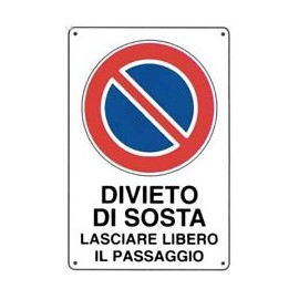 CARTELLO "DIVIETO DI SOSTA"