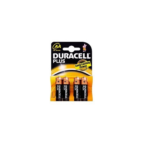 BATTERIE DURACELL POWER PLUS STILO 1.5V BLISTER PZ 4