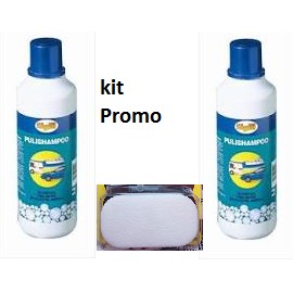 2 PULISHAMPOO PER AUTO + LUX SPAZZOLA LUCIDANTE PIGAL