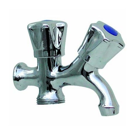RUBINETTO DUPLEX CON ATTACCO LAVATRICE 1/2''
